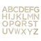 Park Lane Unfinished Wood Letters - Uppercase, Wide Sans Serif, Pkg of 26